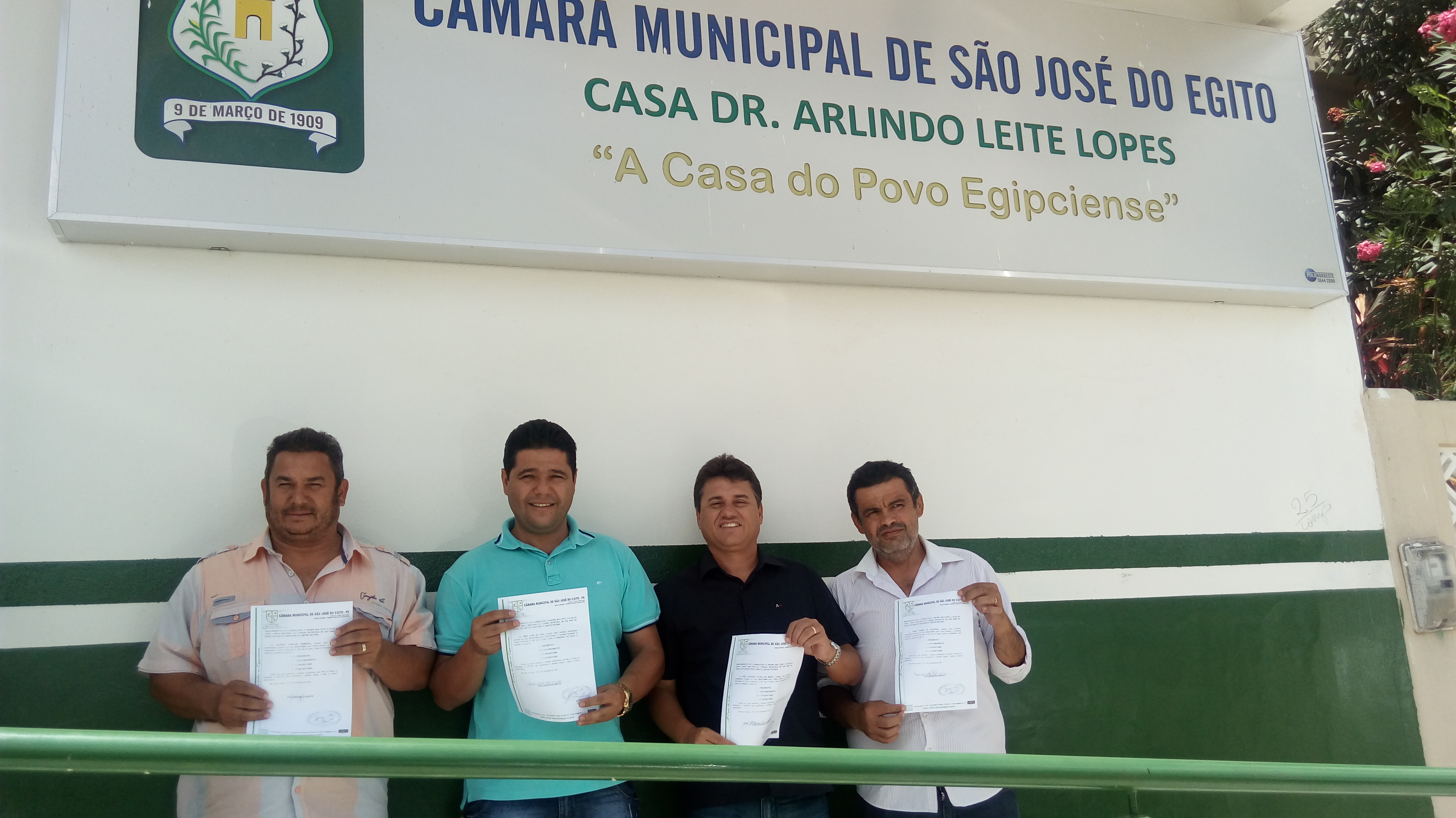 Antônio, Aldo, Albérico e Tadeu registraram suas candidaturas a cargos da Mesa Diretora da Câmara SJE